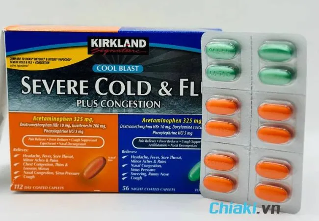 Thuốc cảm của Mỹ Kirkland Signature