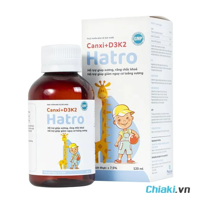 Siro Canxi + D3K2 Hatro tăng chiều cao