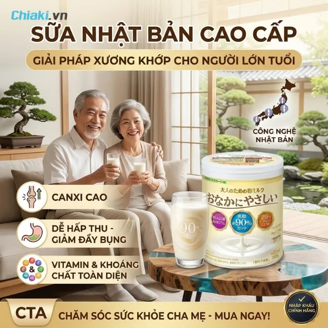 Top 5 Sữa xương khớp Nhật cho người gi&agrave; được khuy&ecirc;n d&ugrave;ng 2026 4