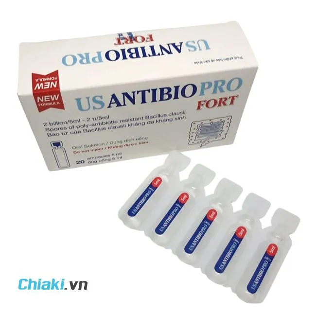 Men vi sinh dạng ống Usantibiopro Fort