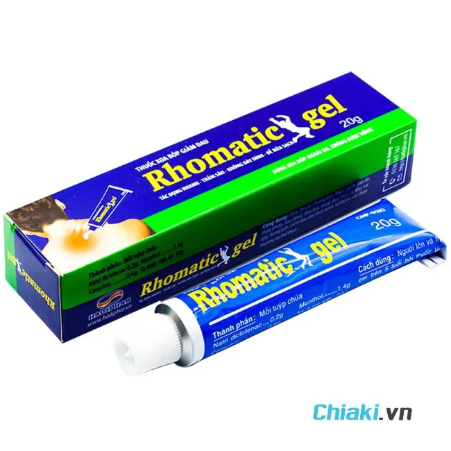 Gel b&ocirc;i giảm đau xương khớp Rhomatic Hadiphar