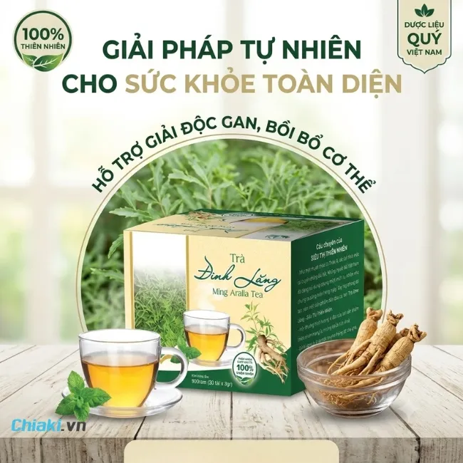 Tr&agrave; t&uacute;i lọc xương khớp Đinh Lăng Si&ecirc;u Thị Thi&ecirc;n Nhi&ecirc;n nu&ocirc;i dưỡng sụn khớp v&agrave; dải cơ quanh khớp