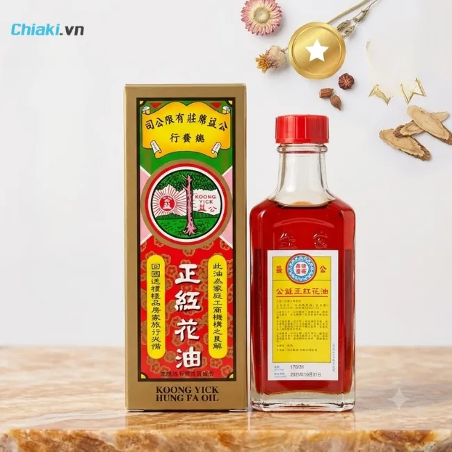 Dầu n&oacute;ng Trung Quốc Hồng Hoa Hồng K&ocirc;ng uy tr&igrave; độ ấm l&acirc;u tr&ecirc;n da, gi&uacute;p l&agrave;m tan vết bầm nhanh