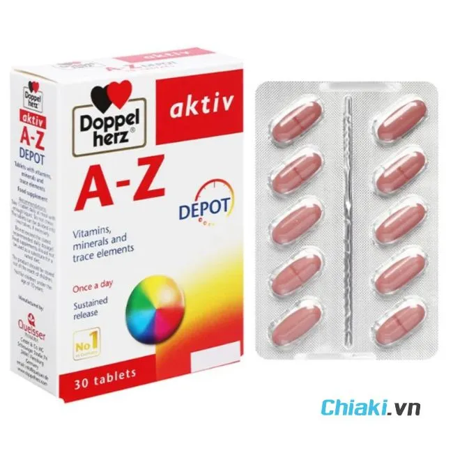 Vitamin tổng hợp của Đức Doppelherz Aktiv A-Z Depot