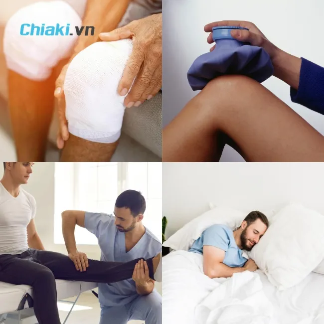 &Aacute;p dụng liệu ph&aacute;p R.I.C.E cho chấn thương gối