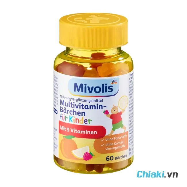 Kẹo vitamin tổng hợp của Đức cho b&eacute; Mivolis
