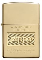 Bật Lửa Zippo Logo Polish Brass Lighter 28145 Thời Thượng