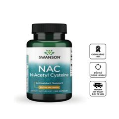 Viên Uống Hỗ Trợ Giải Độc Cơ Thể Swanson NAC N-Acetyl Cysteine