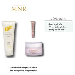 Combo Chăm Sóc Da Minori - Kem Rửa Mặt, Kem Dưỡng Mắt & Kem Nâng Cơ Cho Mọi Loại Da - Dưỡng Sáng Mịn, Căng Khỏe, Rạng Rỡ