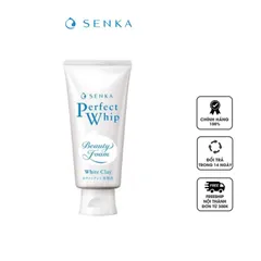 Sữa rửa mặt Senka Perfect Whip White Clay đất sét trắng