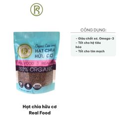 Hạt Chia Hữu Cơ Real Food 1000g - Dinh Dưỡng Tốt Cho Sức Khỏe Tim Mạch, Tiêu Hóa, Hỗ Trợ Giảm Cân, Dùng Nguyên Liệu Nấu Ăn