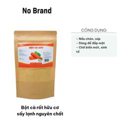 Bột Cà Rốt Hữu Cơ Sấy Lạnh Nguyên Chất - Dinh Dưỡng Tự Nhiên, Thực Phẩm Khô Lành Mạnh Cho Sức Khỏe và Làm Đẹp Da