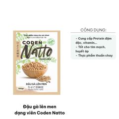 Đậu Gà Lên Men Viên Coden Natto - Hỗ Trợ Tim Mạch, Tăng Cường Sức Khỏe Từ Natto Nhật Bản - Protein và Vitamin Tự Nhiên