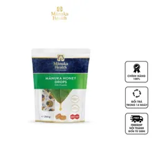 Kẹo Ngậm Mật Ong Manuka Honey Drops With Propolis MGO 400+ - Giảm Ho, Thông Họng, Bảo Vệ Hệ Hô Hấp, Gói 250g