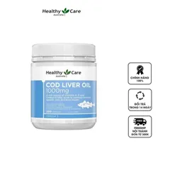 Viên uống dầu gan cá tuyết Healthy Care Cod Liver Oil 1000mg
