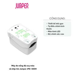 Máy Đo Nồng Độ Oxy Máu và Nhịp Tim Jumper JPD-500H - Thiết Bị Chăm Sóc Sức Khỏe Cho Trẻ Em, Chính Xác Cao, Dễ Sử Dụng