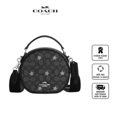 Túi đeo chéo Coach CO985 Canteen In Signature Jacquard With Star Embroidery