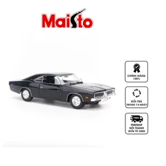 Mô hình xe ô tô Dodge Charger R/T 1969 1:18 Maisto - Chi tiết tinh xảo, mở cửa, quà tặng hoàn hảo cho tín đồ xe hơi