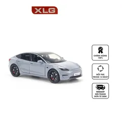 Mô Hình Xe Ô Tô Tesla Model 3 Tỉ Lệ 1:24 XLG - Chi Tiết Tinh Xảo, Mở 4 Cửa, Quà Tặng Độc Đáo cho Fan Xe Hơi