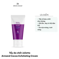 Tẩy Da Chết Juliette Armand Cacao Exfoliating Cream - Kem Tẩy Da Chiết Xuất Ca Cao Giúp Da Sáng Mịn, Dưỡng Ẩm Mềm Mại 50ml