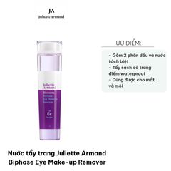 Nước tẩy trang Juliette Armand Biphase Eye Make-up Remover 210ml - Làm sạch hiệu quả lớp trang điểm, không gây kích ứng da, thích hợp cho mọi loại da.