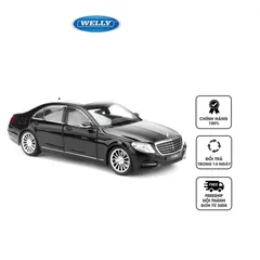 Mô Hình Xe Ô Tô Mercedes Benz S500 Tỉ Lệ 1:24 Welly - Quà Tặng Thú Vị và Trang Trí Văn Phòng Sang Trọng