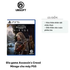 Đĩa game Assassin's Creed Mirage cho PS5 - Hành động nhập vai: Khám phá Baghdad cùng Basim trong cuộc phiêu lưu hấp dẫn!