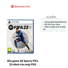 Đĩa Game AE Sports FIFA 23 cho PS5 - Chơi Thể Thao Thực Tế Với Công Nghệ HyperMotion2 - Hệ Thống Đội Bóng Đỉnh Cao