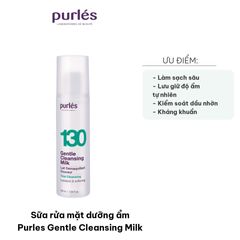 Sữa Rửa Mặt Dưỡng Ẩm Purles Gentle Cleansing Milk - Làm Sạch Sâu, Không Paraben, Phù Hợp Với Da Nhạy Cảm, 200ml
