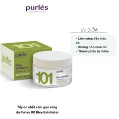 Tẩy Da Chết Cám Gạo Purles 101 Rice Exfoliator - Sáng Da, Làm Sạch Sâu, Chăm Sóc Da Tự Nhiên 50ml