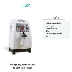 Máy Tạo Oxy Jumao JM5A Ni - Thiết Bị Y Tế Di Động, Cung Cấp Oxy Tinh Khiết 93% Với Bánh Xe Tiện Lợi