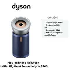 Máy Lọc Không Khí Dyson Purifier Big Quiet Formaldehyde BP03 - Hiệu Suất Cao, Thiết Kế Thông Minh, Lọc Sạch 100m²