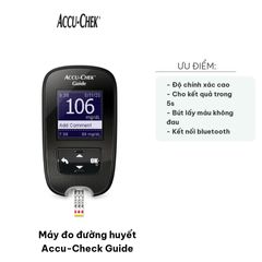 Máy Đo Đường Huyết Accu-Check Guide - Thiết Bị Thông Minh, Kết Quả Nhanh Chóng, Dễ Dàng Sử Dụng, Bao Gồm 25 Que Và 25 Kim