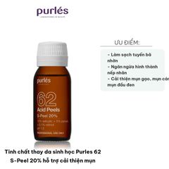 Tinh Chất Thay Da Sinh Học Purles 62 S-Peel 20% - Giải Pháp Trị Mụn Hiệu Quả, Chống Viêm, Thích Hợp Cho Mọi Loại Da