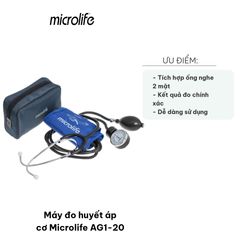 Máy Đo Huyết Áp Cơ Microlife AG1-20 - Thiết Kế Thông Minh, Ống Nghe Hai Mặt, Kết Quả Chính Xác, Dễ Dàng Sử Dụng