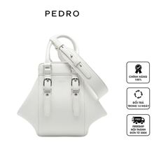 Túi xách Pedro Mara Geometric Handbag Chalk PW2-55210041