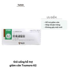 Gói Uống Tsumura 62 Giảm Cân - Hỗ Trợ Cải Thiện Vóc Dáng Thon Gọn, Dễ Sử Dụng Với Thành Phần Tự Nhiên, Không Gây Mệt Mỏi