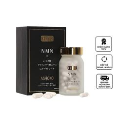 Viên Uống Hỗ Trợ Trẻ Hóa Ashoko Elite 18000 Nhật Bản - Tăng Cường Sức Khỏe Da, Cải Thiện Trí Nhớ và Tim Mạch, Hỗ Trợ Lão Hóa Tối Ưu