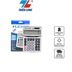 Máy Tính Cầm Tay Flexoffice FLEXIO CAL-03S - Màn Hình LCD 12 Chữ Số, Chất Liệu Acrylic, Nguồn Năng Lượng Sạch