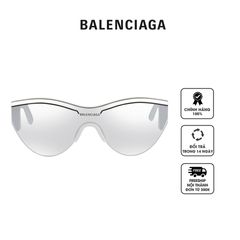 Kính mát Balenciaga Silver Cat Eye Unisex Sunglasses BB0004S 005 99
