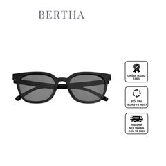 Kính mắt nữ Bertha Ladies Black Round Sunglasses BRSBR051C1