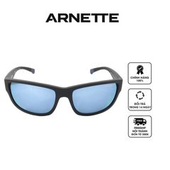 Kính mát Arnette Bushwick Dark Grey Mirror Water Rectangular Men's Sunglasses AN4256 0122 62