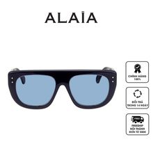Kính mát Azzedine Alaia Blue Rectangular Ladies Sunglasses AA0033S-003 55