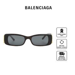 Kính mát nữ Balenciaga Grey Rectangular Ladies Sunglasses BB0096S 002 51