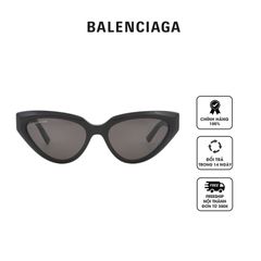Kính mát nữ Balenciaga Grey Cat Eye Ladies Sunglasses BB0270S 001 56