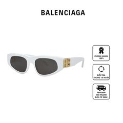 Kính mát nữ Balenciaga Grey Cat Eye Ladies Sunglasses BB0095S 012 53