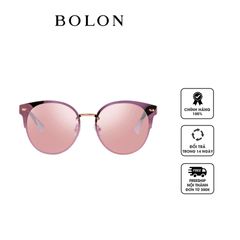 Kính mắt nữ Bolon Pink Round Ladies Sunglasses BL8053B30