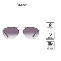 Kính mát nữ Calvin Klein Grey Pilot Ladies Sunglasses CK20121S 001 57