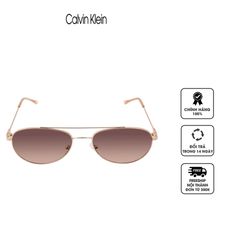 Kính nữ Calvin Klein Brown Pilot Ladies Sunglasses CK20120S 780 55