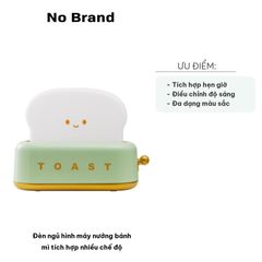 Đèn Ngủ Hình Máy Nướng Bánh Mì - Độc Đáo, Tiết Kiệm Điện, Điều Chỉnh Độ Sáng, Chế Độ Hẹn Giờ - Quà Tặng Dễ Thương Cho Gia Đình